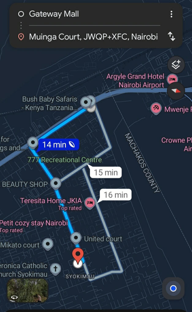 Position of Land in reference to Gateway mall